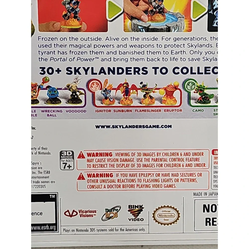 skylanders spyros adventure Nintendo  3DS